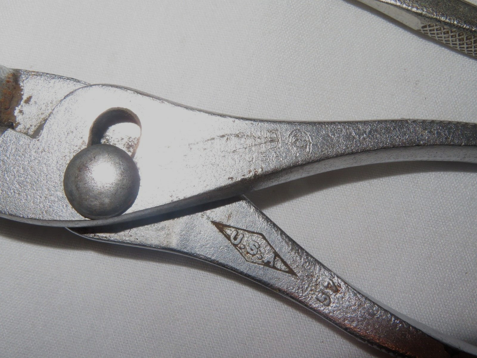 Diamond Tools K36 ~ 6.5” Slip Joint Pliers w/ Horseshoe Logo – USA – READ