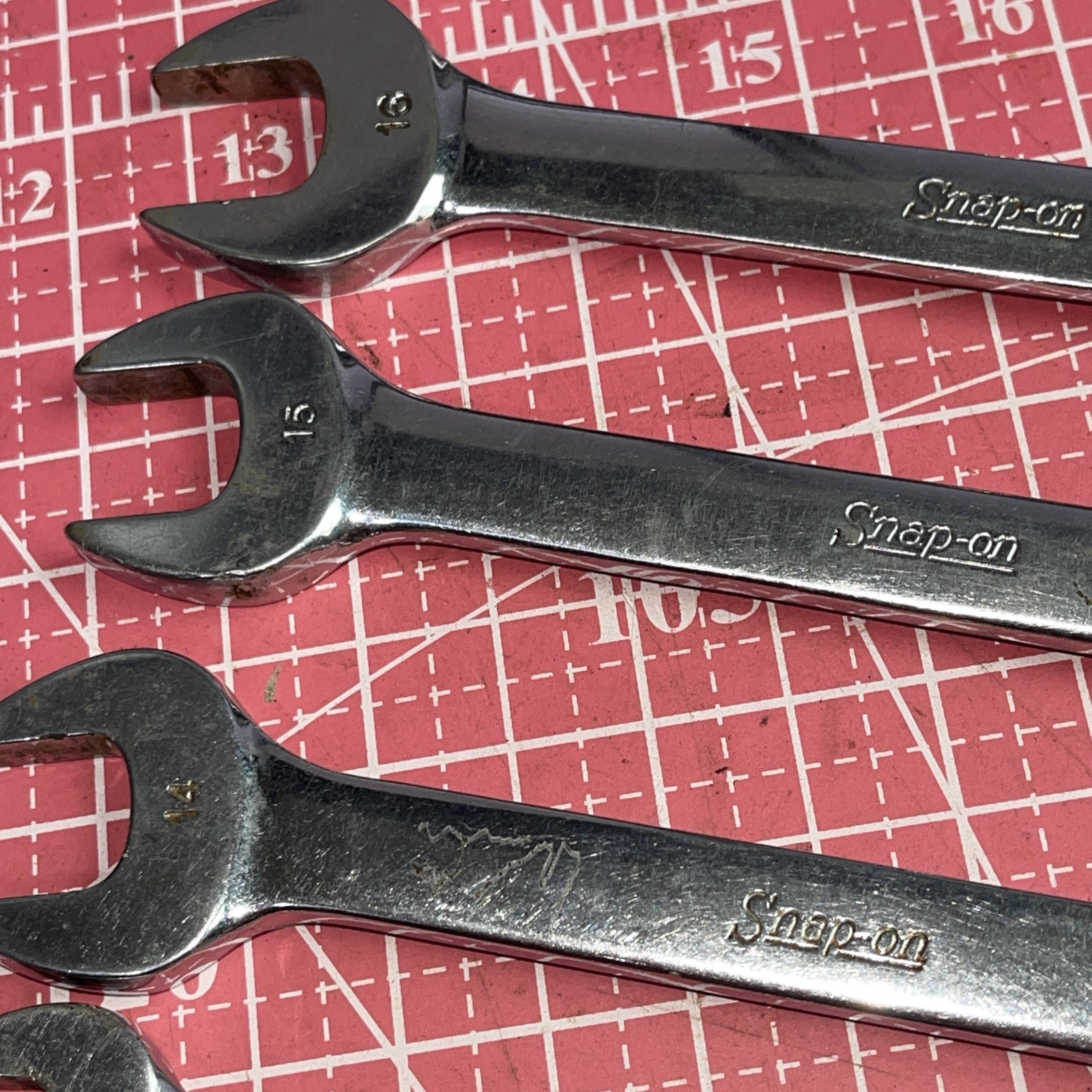 Snap on USA OEXM 6 Piece 12 Point Metric SHORT Combo Wrench Set 12-17 MM