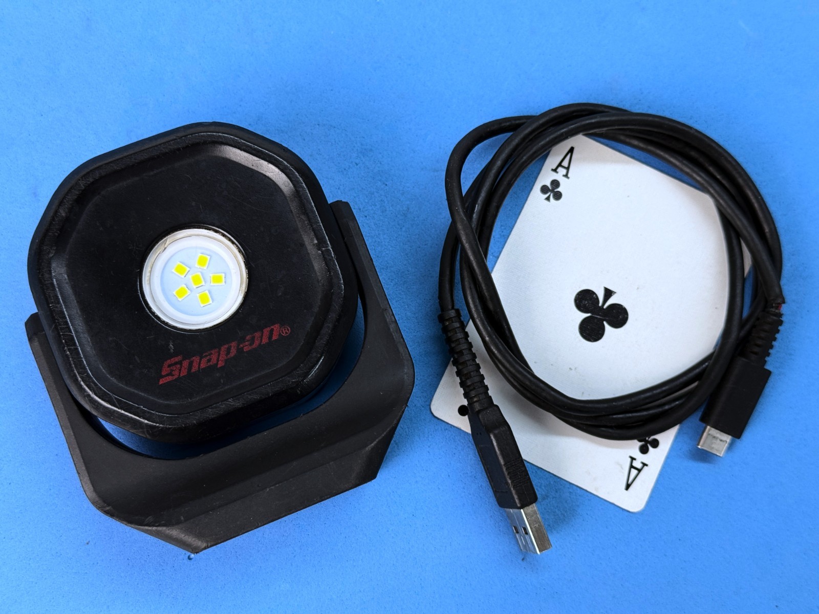 Snap on LED 545 Lumen PROJECT LIGHT Mag-Base Work Light Flashlight ABS ECPRB042M