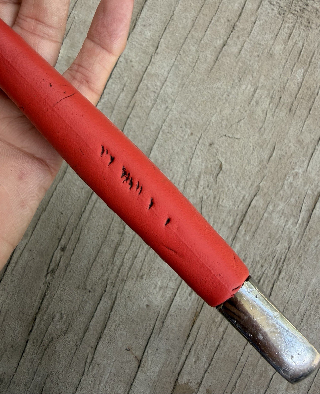 SNAP-ON 12″ INCH FLANK DRIVE PLUS ADJUSTABLE WRENCH FADH12A RED, GOOD COND SPAIN