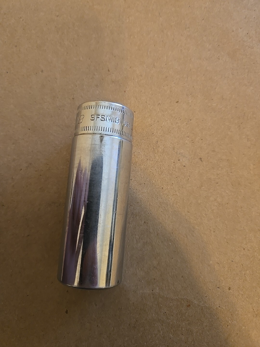 Snap On 3/8″ Drive 18MM 6PT Chrome Deep Socket SFSM18