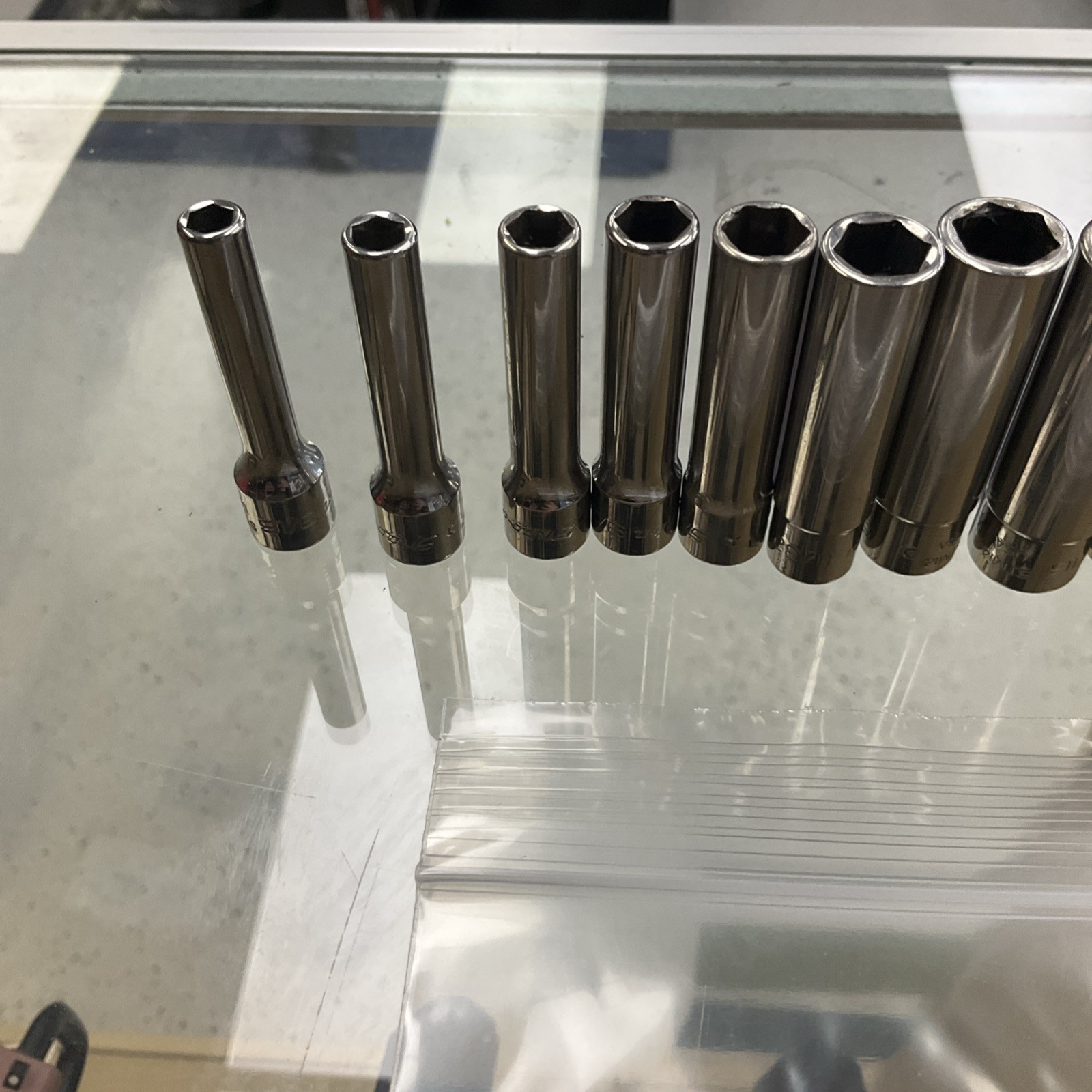 Snap-on Tools 110STMY 10pc 1/4″ Drive 6-Point SAE Flank Drive Deep 241340