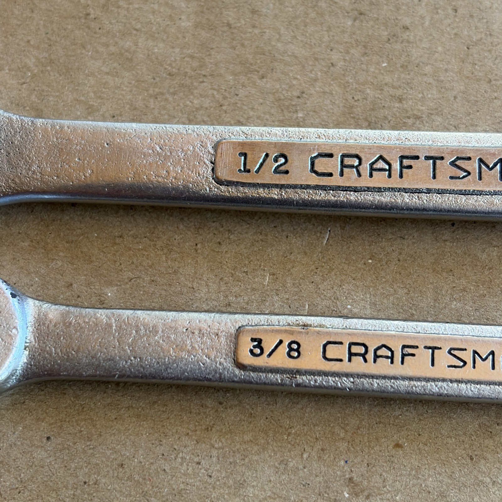 2 Vtg. Craftsman -V- Double End Flare Nut Line Wrench 3/8″ x 7/16″ 1/2″ x 9/16″