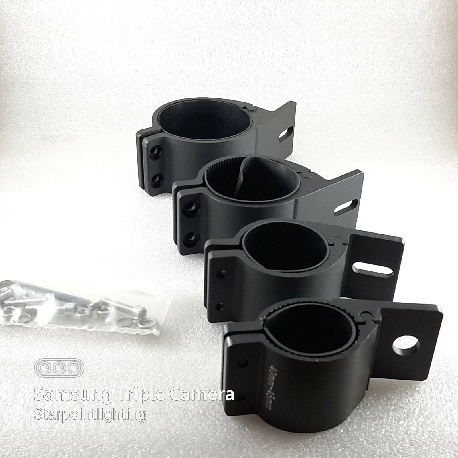 Pair 1.8 – 3 inch Bull Bar Mounting Clamps Mounting Brackets for LED Light Bar