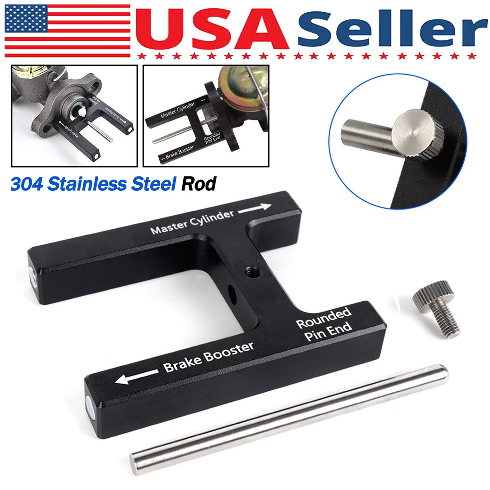 Power Brake Booster Master Cylinder Push Rod Length Gauge Pin Adjustment Tool