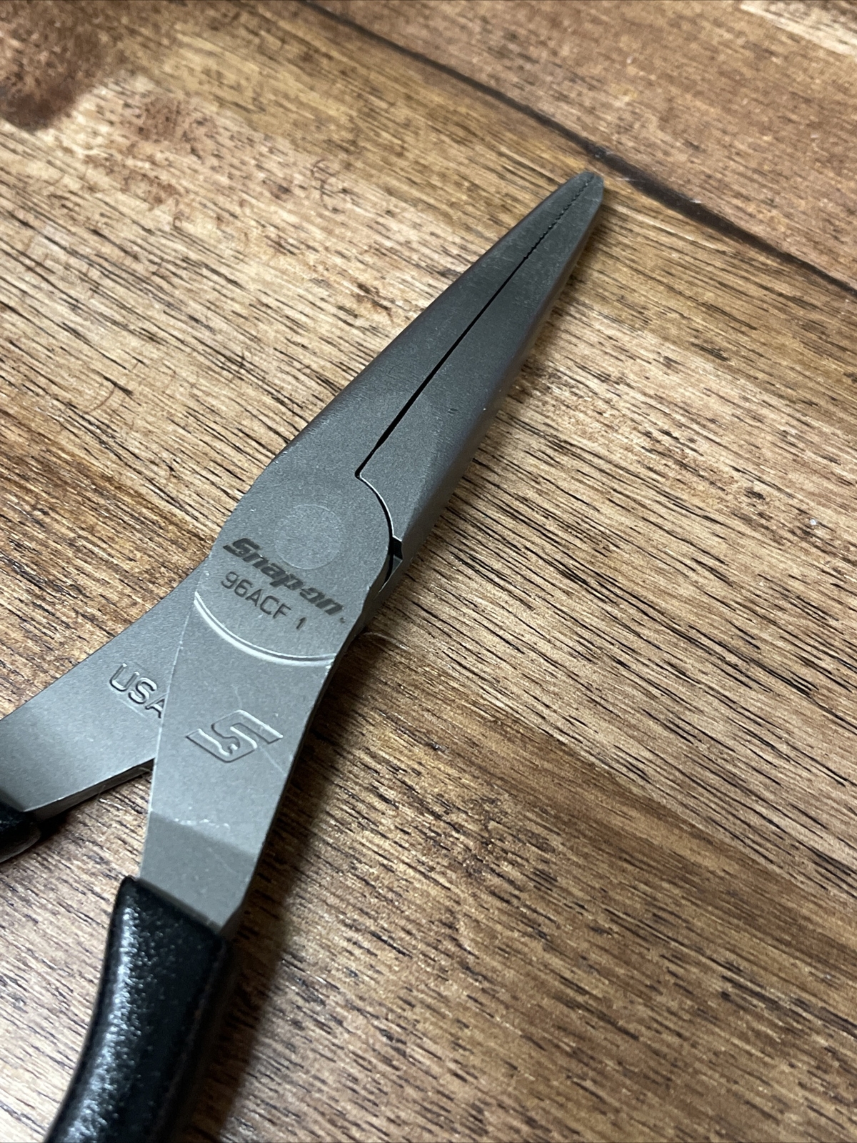 *NEW* Snap On 96ACF – 8″ Talon Grip™ BLACK NEEDLE Nose Pliers FREE SHIPPING