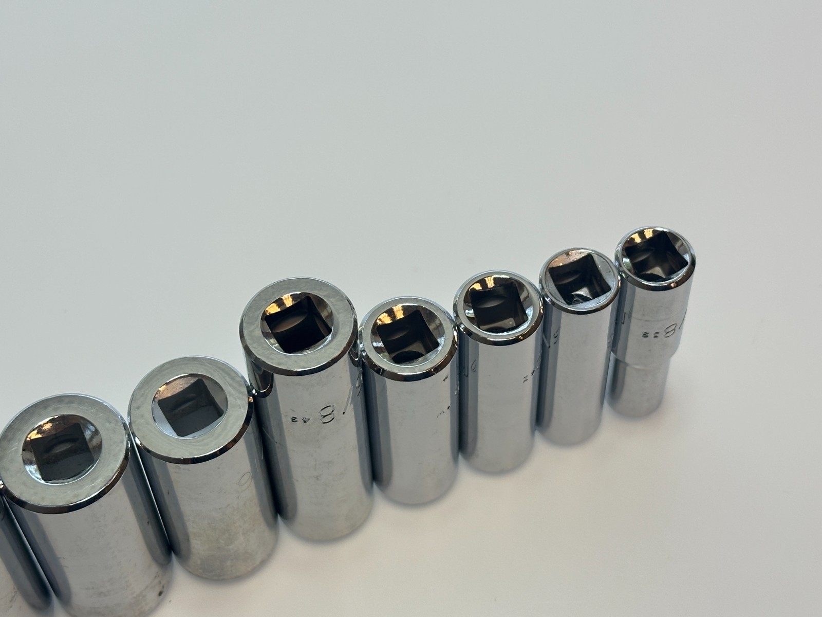 🇺🇸 PROTO Tools USA 11pc SAE 3/8-1″ Deep Socket Set, 3/8” Drive, 12 Point (NOS)
