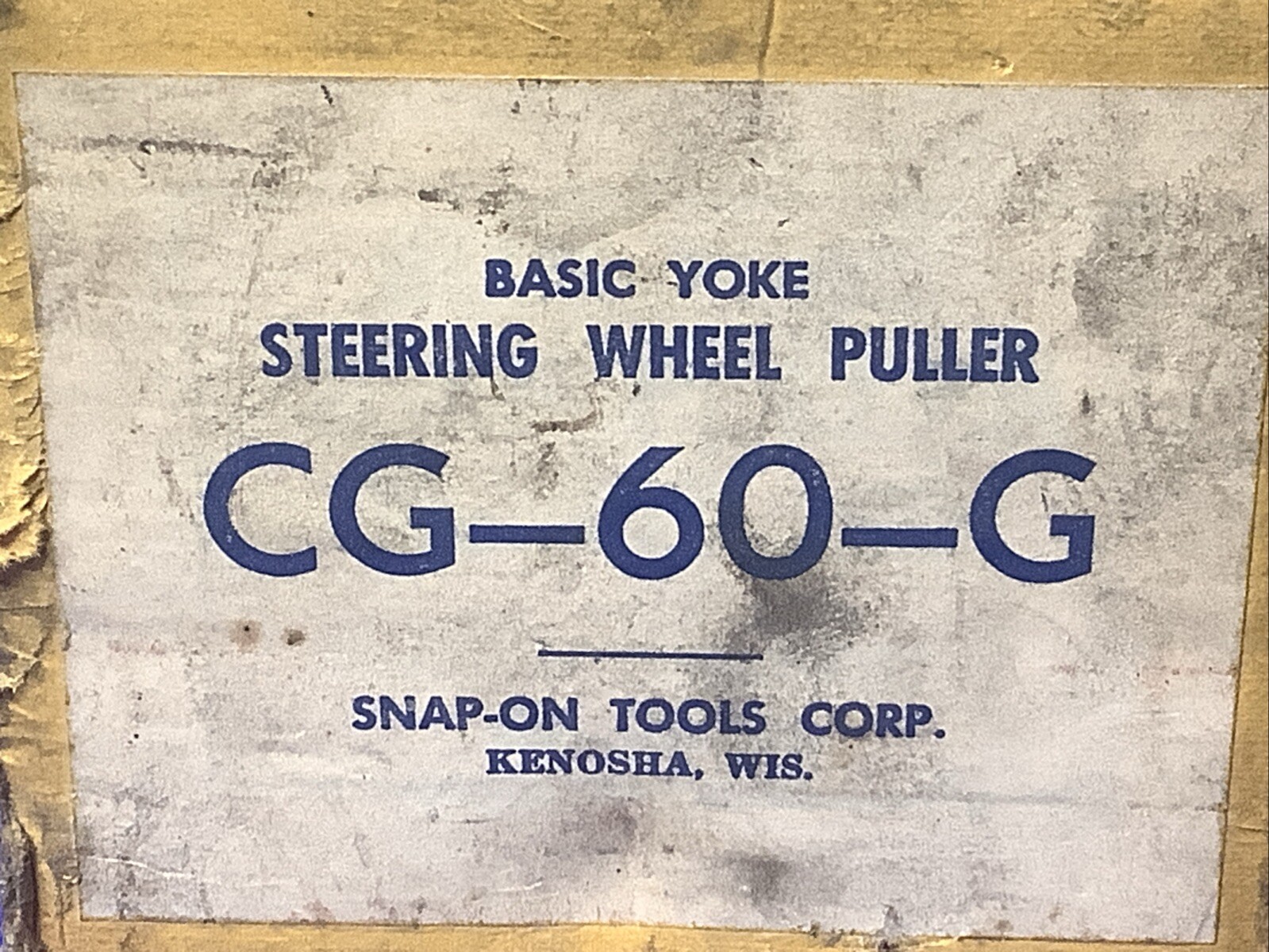 Snap On Tools 31pcs Basic Yoke Steering Wheel Puller CG60G (now CJ98 ) Henco 69