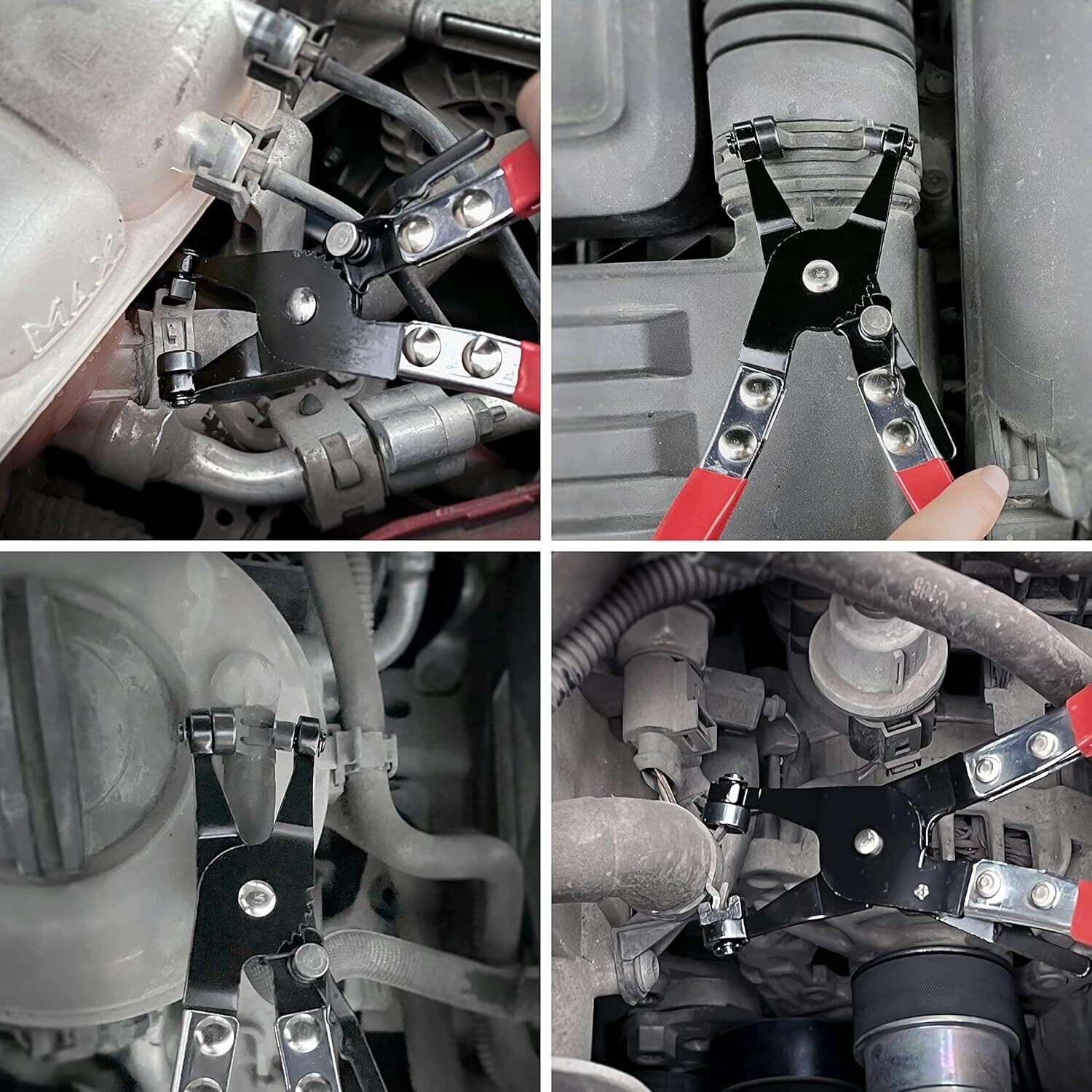 Automotive Hose Clamp Pliers Repair Tool with Swivel Flat Type Removal Car Tools