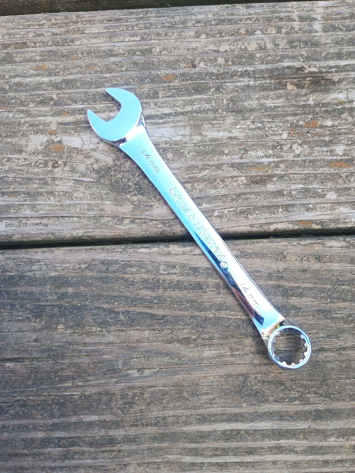 Gear Wrench 14mm Combination Wrench 12 Point Polished Chrome 7.5″ Long
