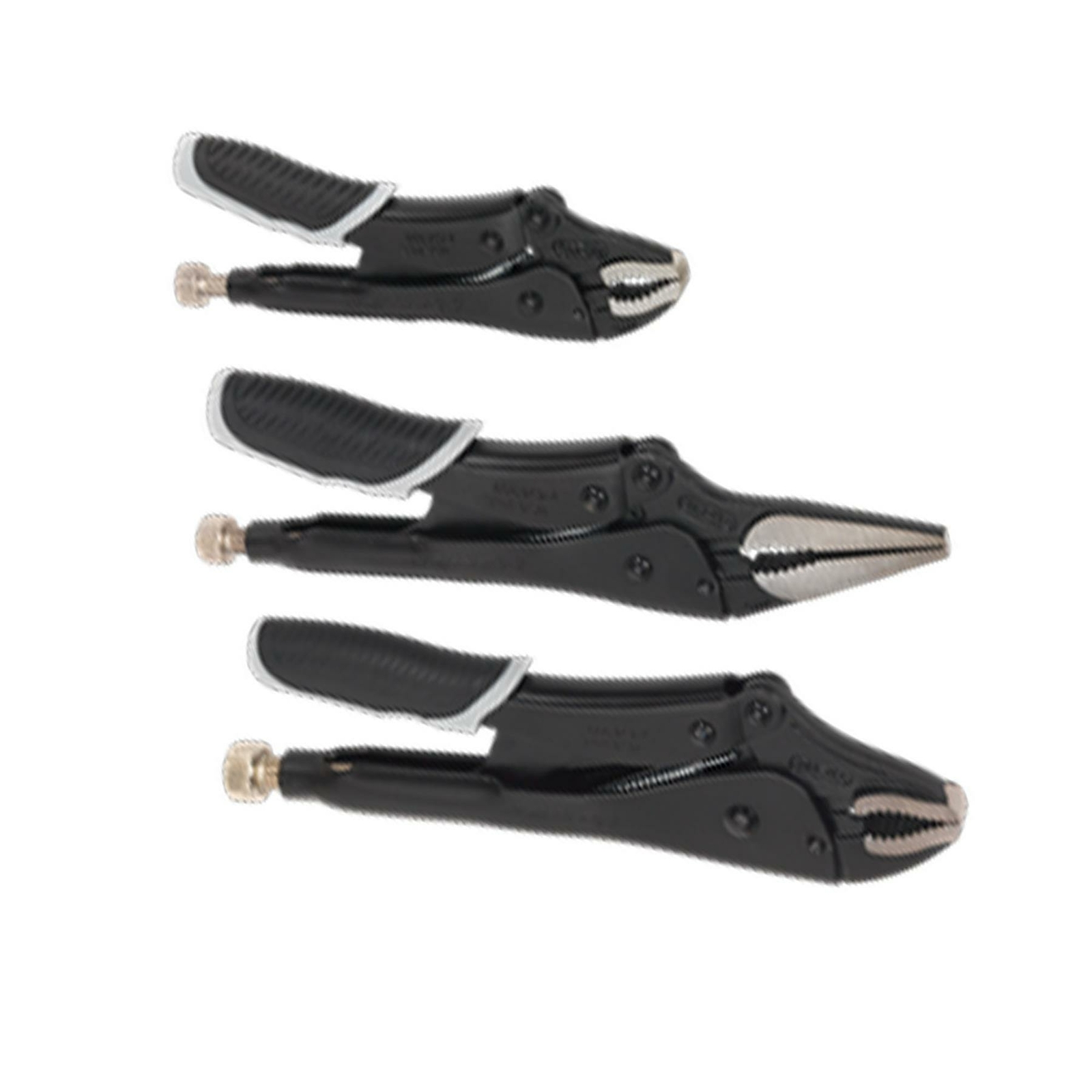 Sealey AK6863B Premier Black Locking Pliers Set of 3 PC Traditional Style