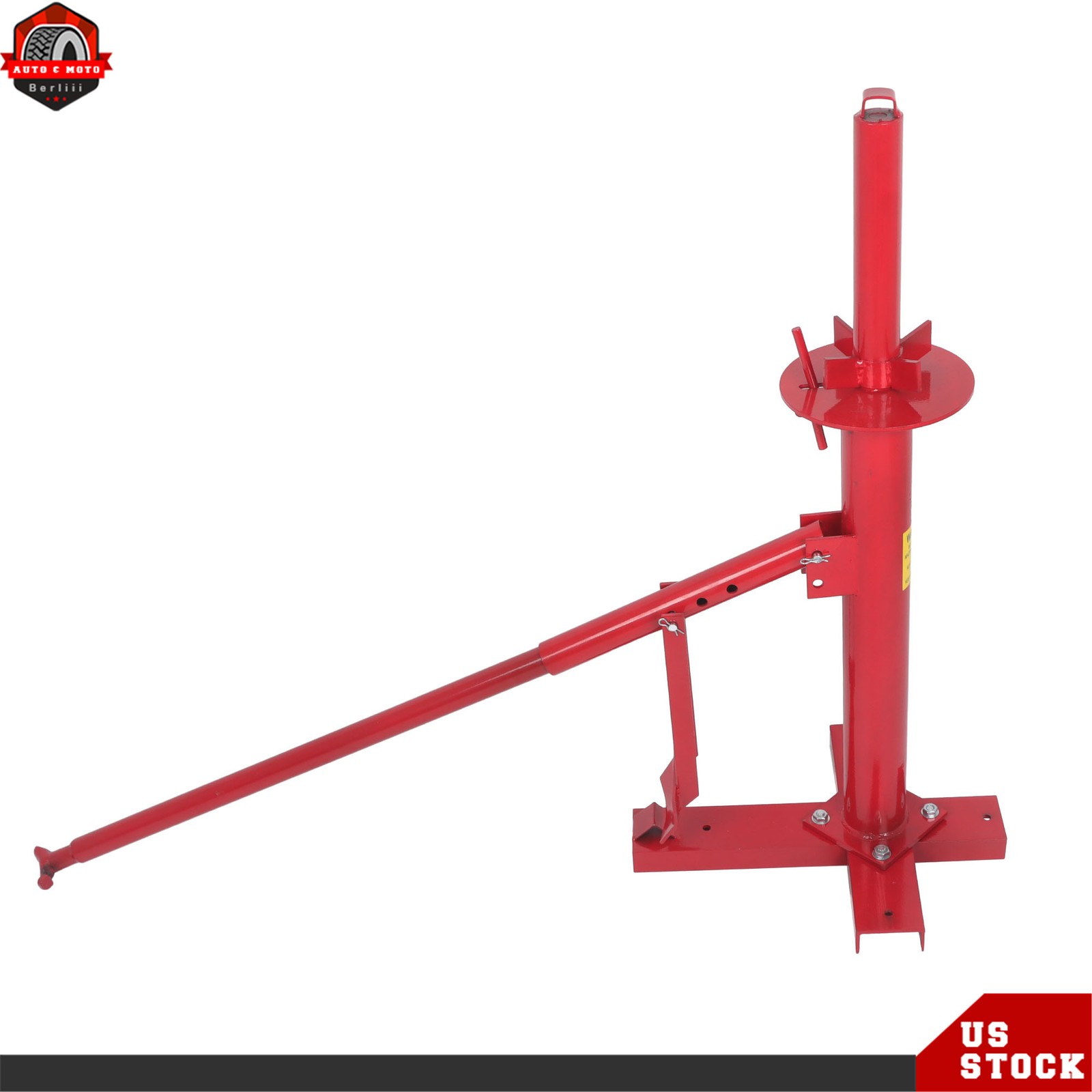 Portable Hand Bead Breaker Mounting Tool 8″ to 16″ Tires Manual Tire Changer Red