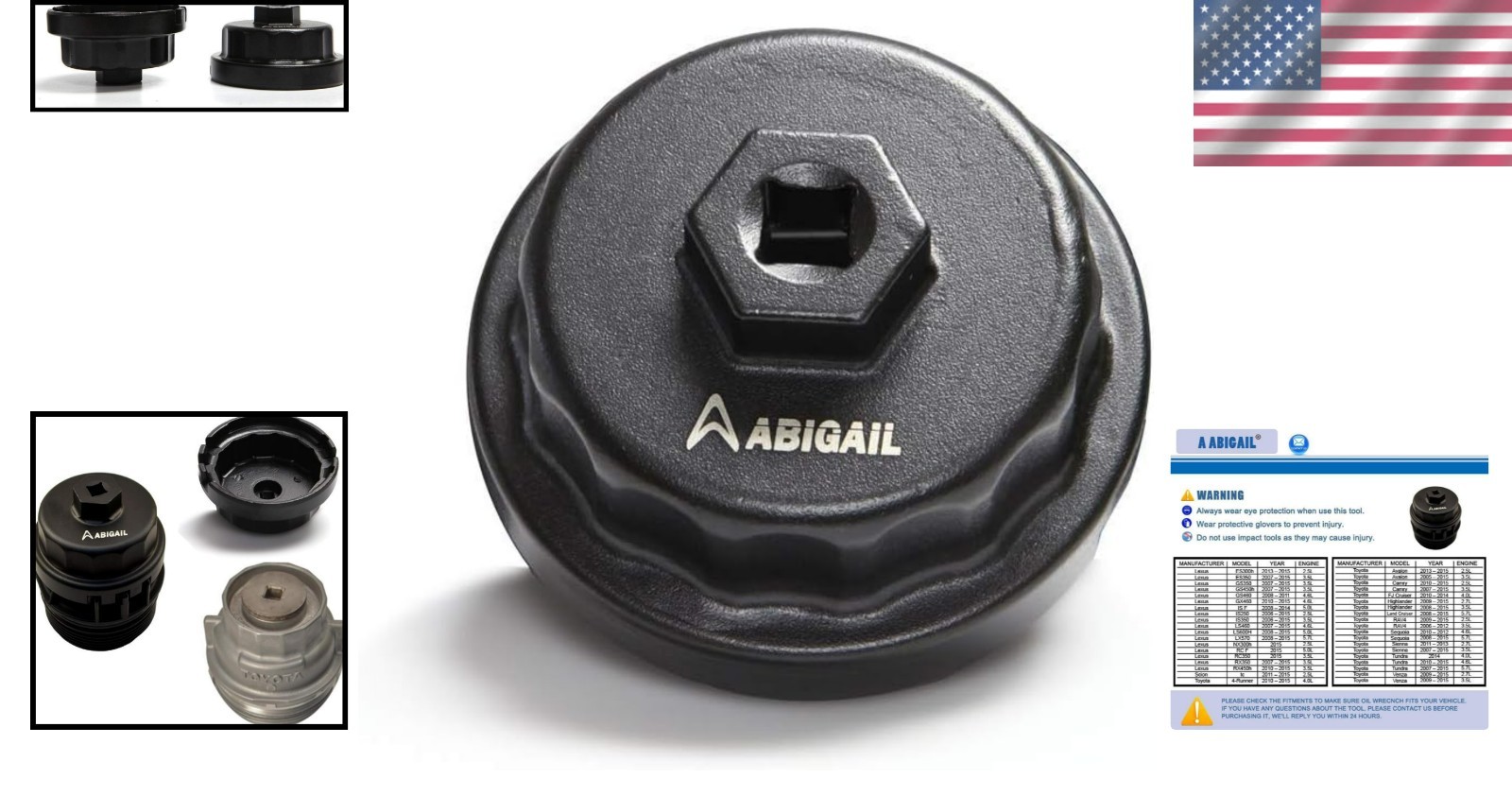 Heavy Duty 64mm Oil Filter Wrench for Toyota & Lexus – Durable Aluminum Tool