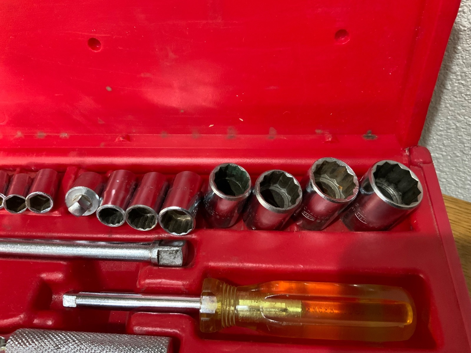 Vintage Proto Challenger 3/8″ & 1/4″ Drive Socket Set w/Original Case