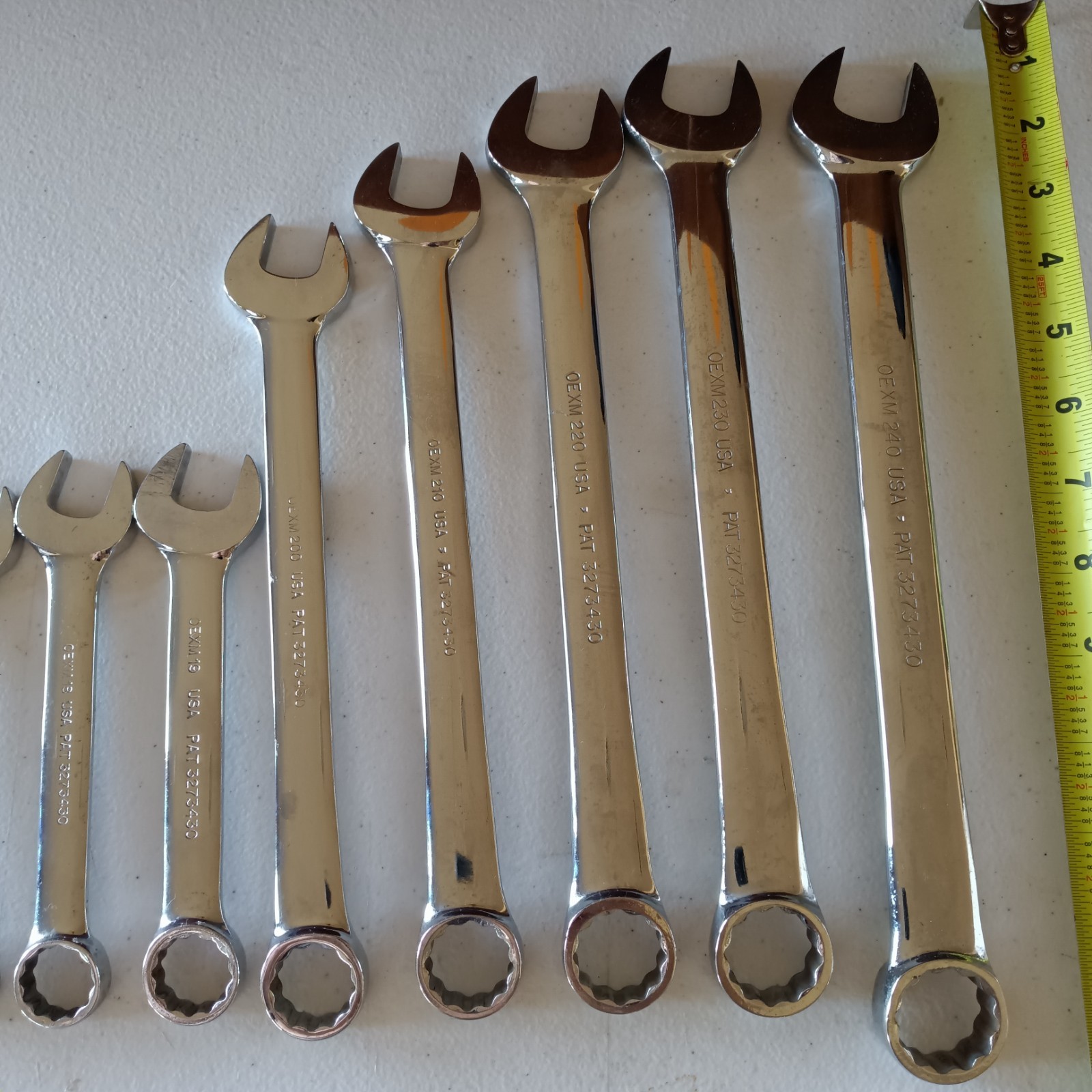 Snap On Tools OEXM Wrench Set 6mm – 24mm Metric Combination 12PT – 19 piece