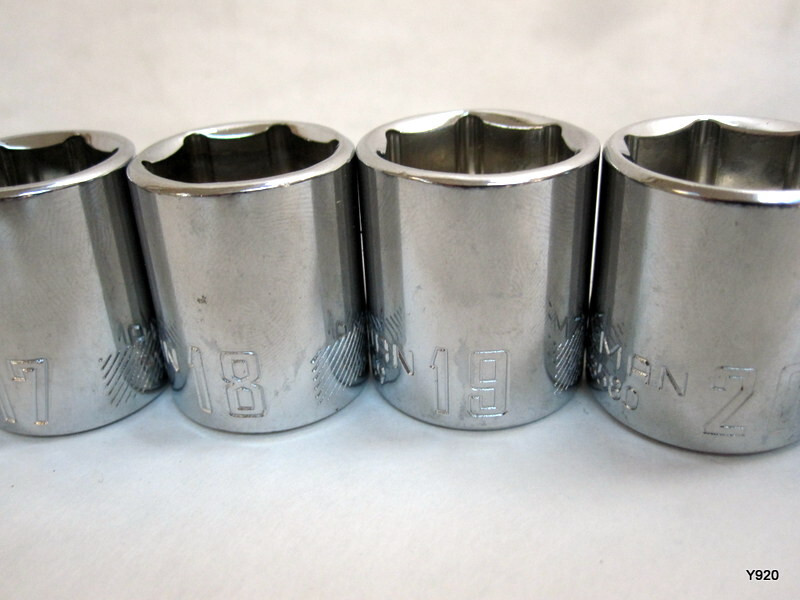 Craftsman set of 17pcs 6 point 6-22mm