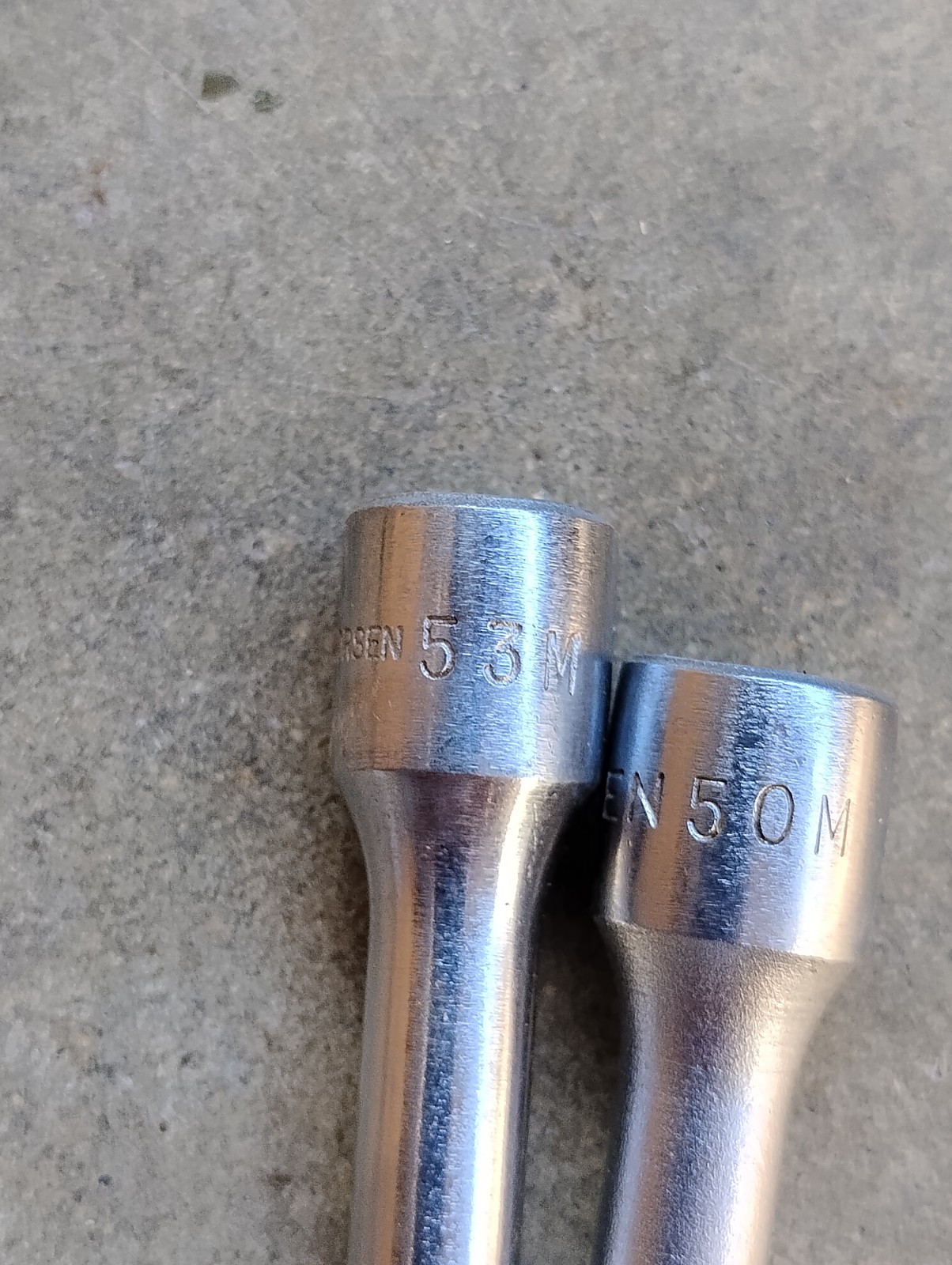Thorsen 53M & 50M 1/4″ Drive 6″ & 2″ Socket Extension Vintage USA Made