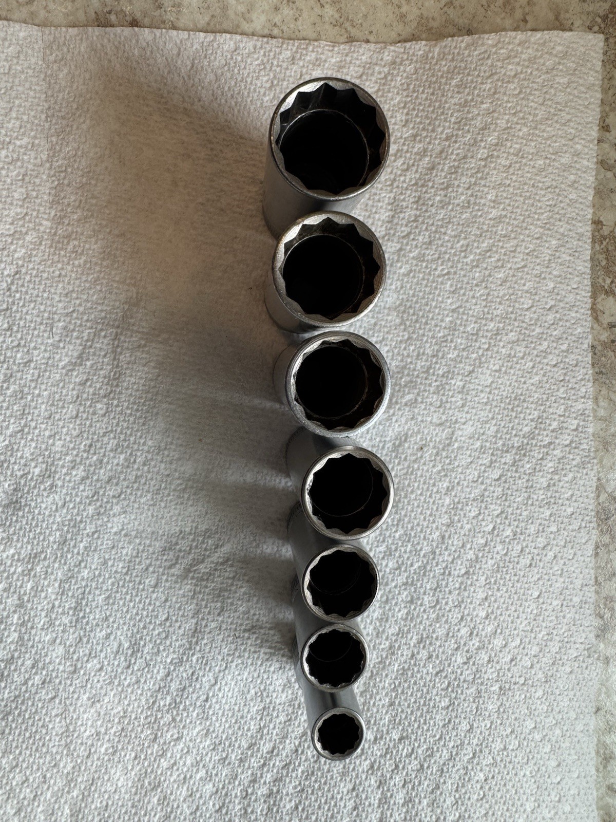Snap On Vintage Deep Sockets SF-260,240,220,200,180,160,120