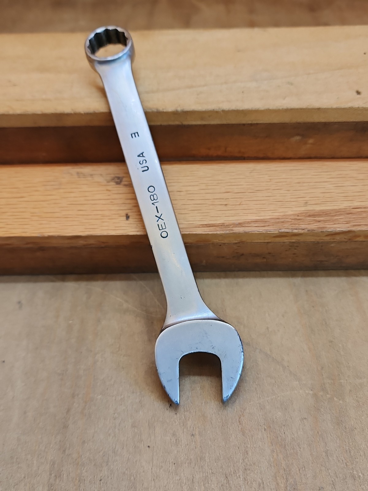 Snap On SAE 12 Pt Combination Short Wrench 9/16″ OEX-180 Vintage 1963 Date Code
