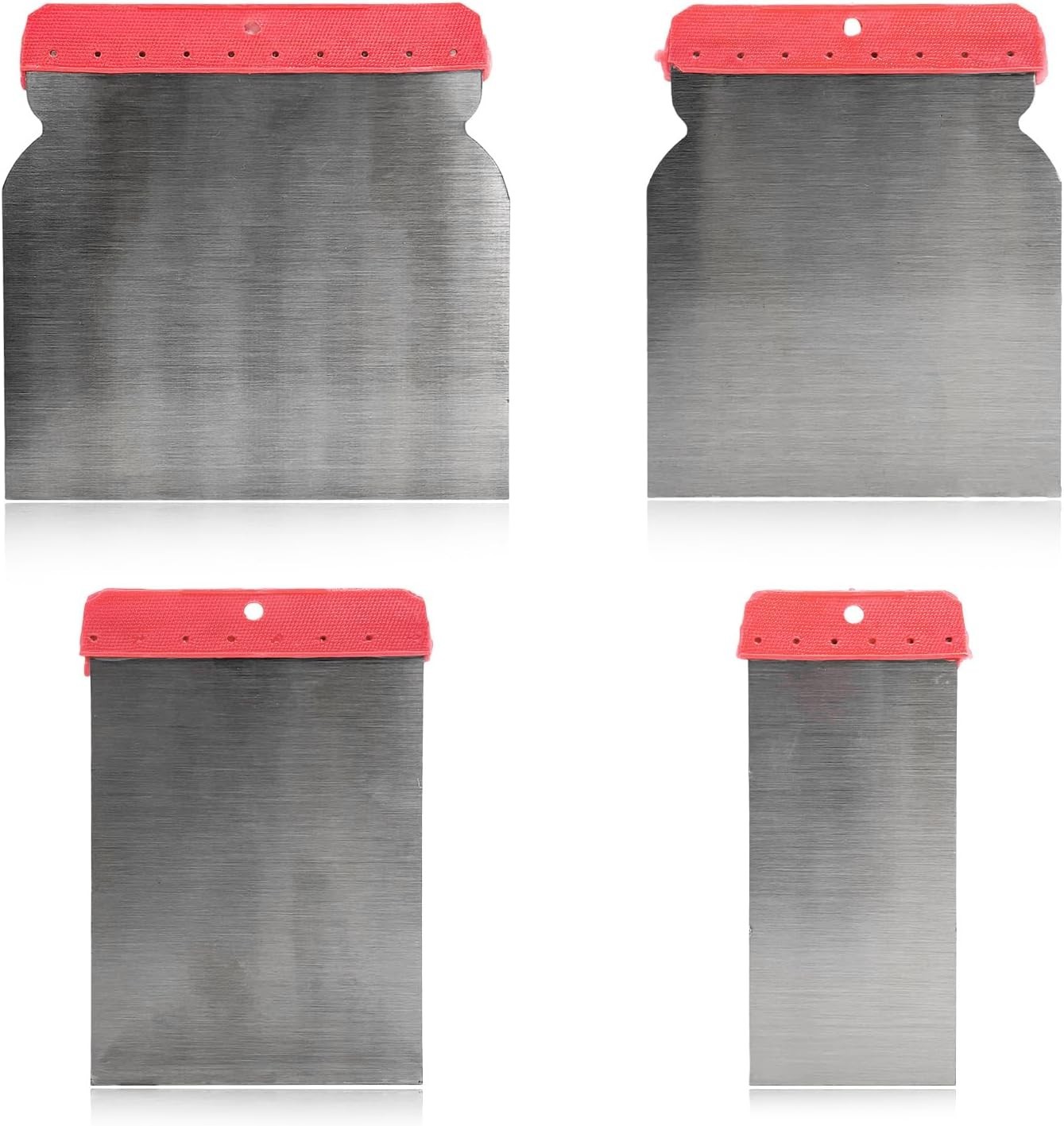 FSTURIOS 4PCS Body Filler Applicator Set, 4 Sizes Auto Paint Spreader Assortme