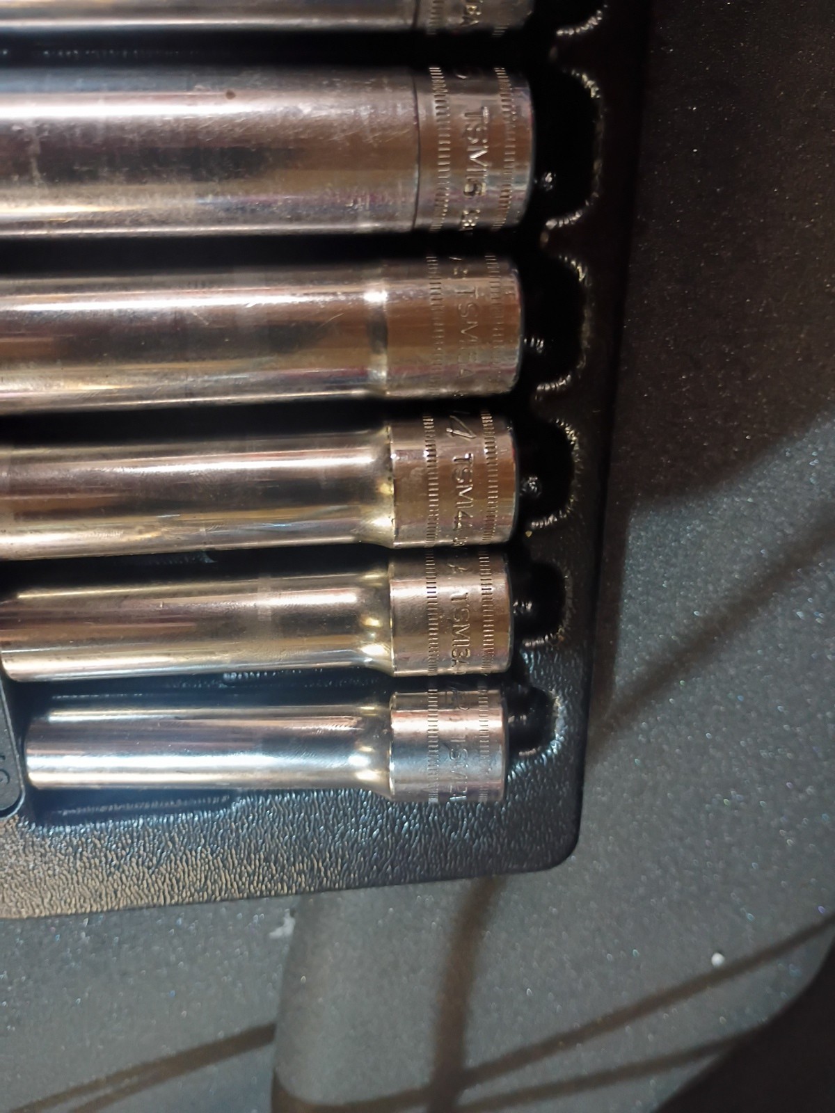 Snap On Tools TSM 1/2″ Drive 6-Point Metric Deep Socket Set Of 7 18mm – 12mm
