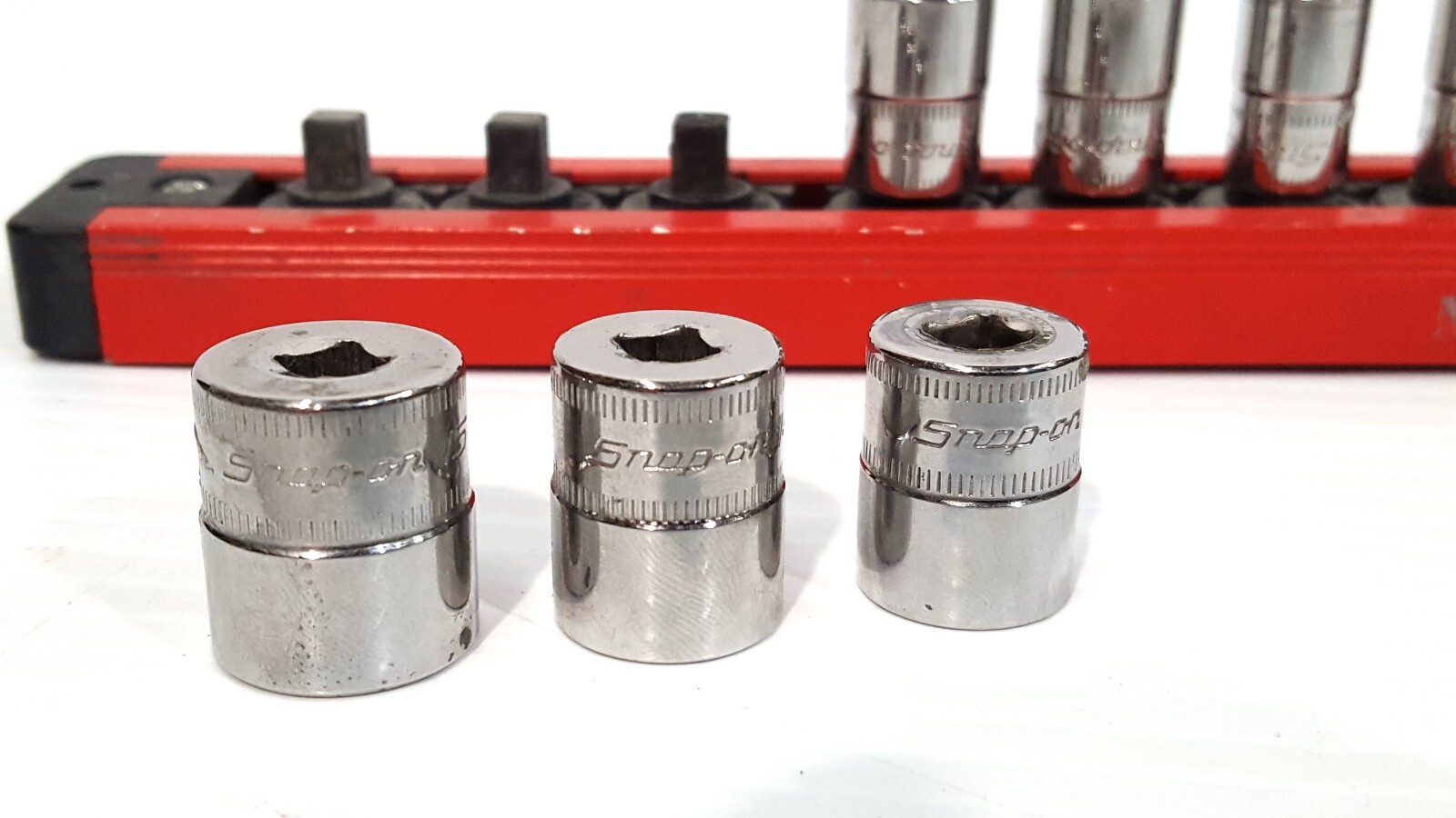 Snap On 12pc 1/4″ Drive 6 Point Metric Short Socket 4.5mm – 15mm TMM4.5 – TMM15