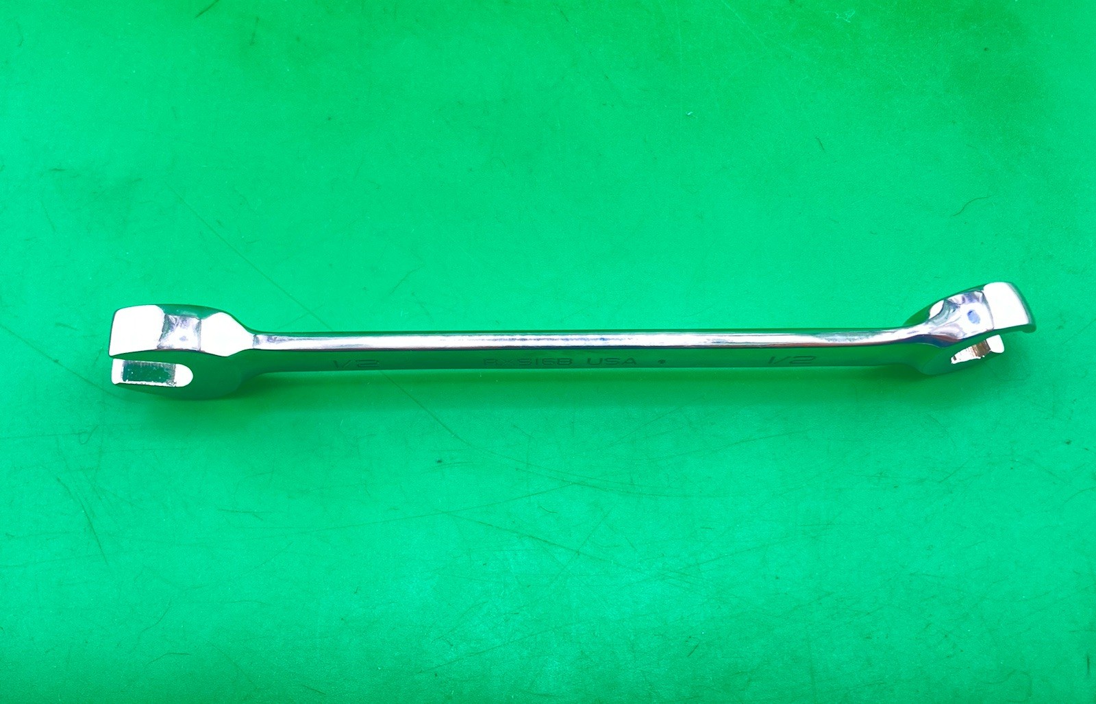 Snap On Tools RXS16B 1/2” 6 Point SAE Open End / Flare Nut Line Wrench (NOS)