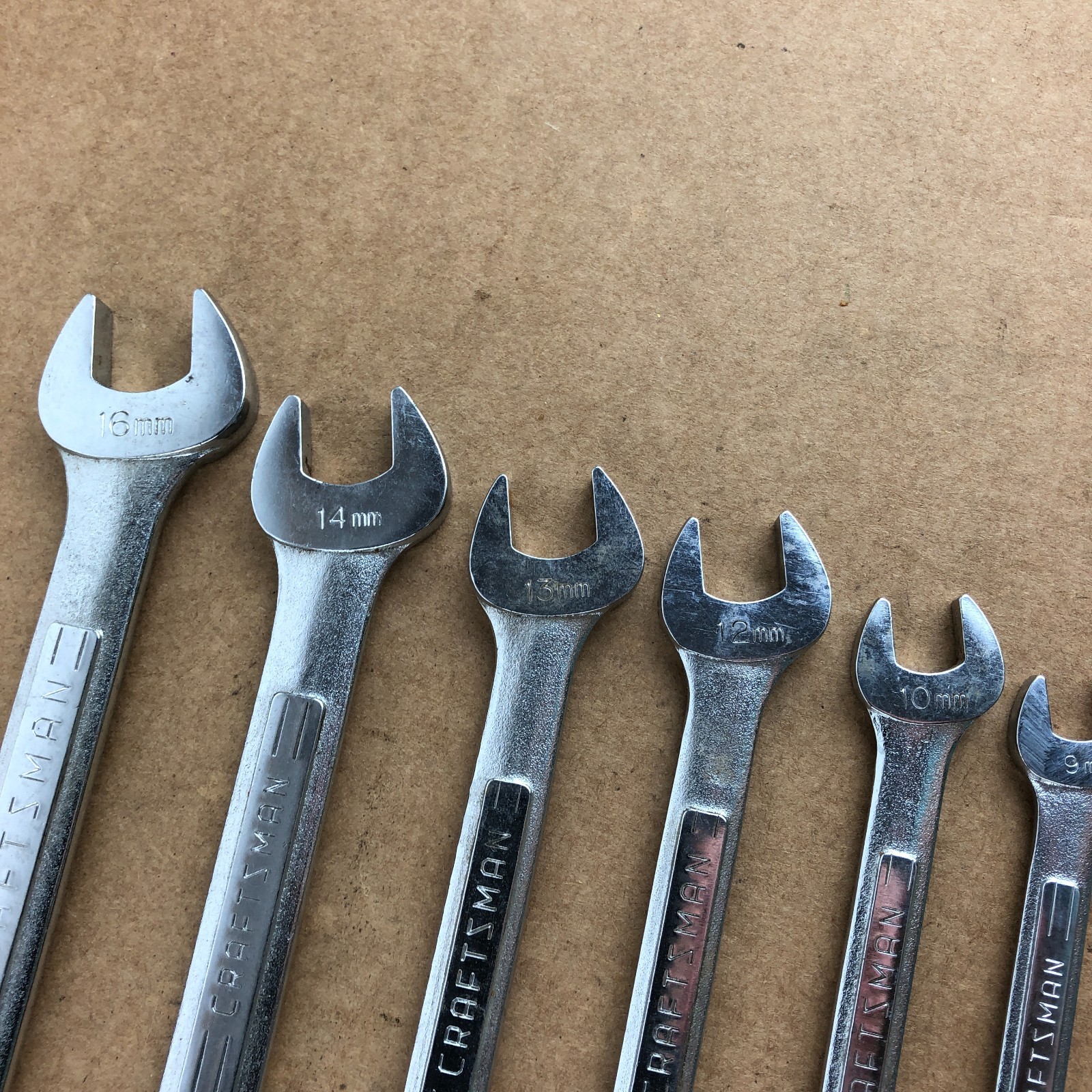 Craftsman Japan 8 Pcs. Combination Wrench Set Molybdenum BF 7mm to 16mm Metric