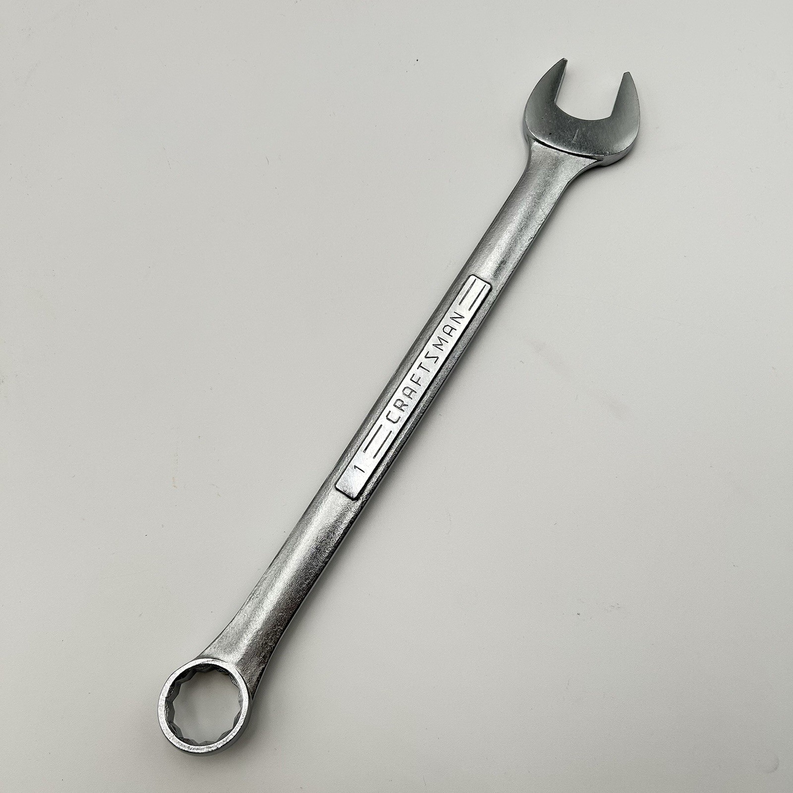 Vintage Craftsman 44705 Molybdenum Combination 12Pt Wrench, 1″, Japan 13.5″ Long