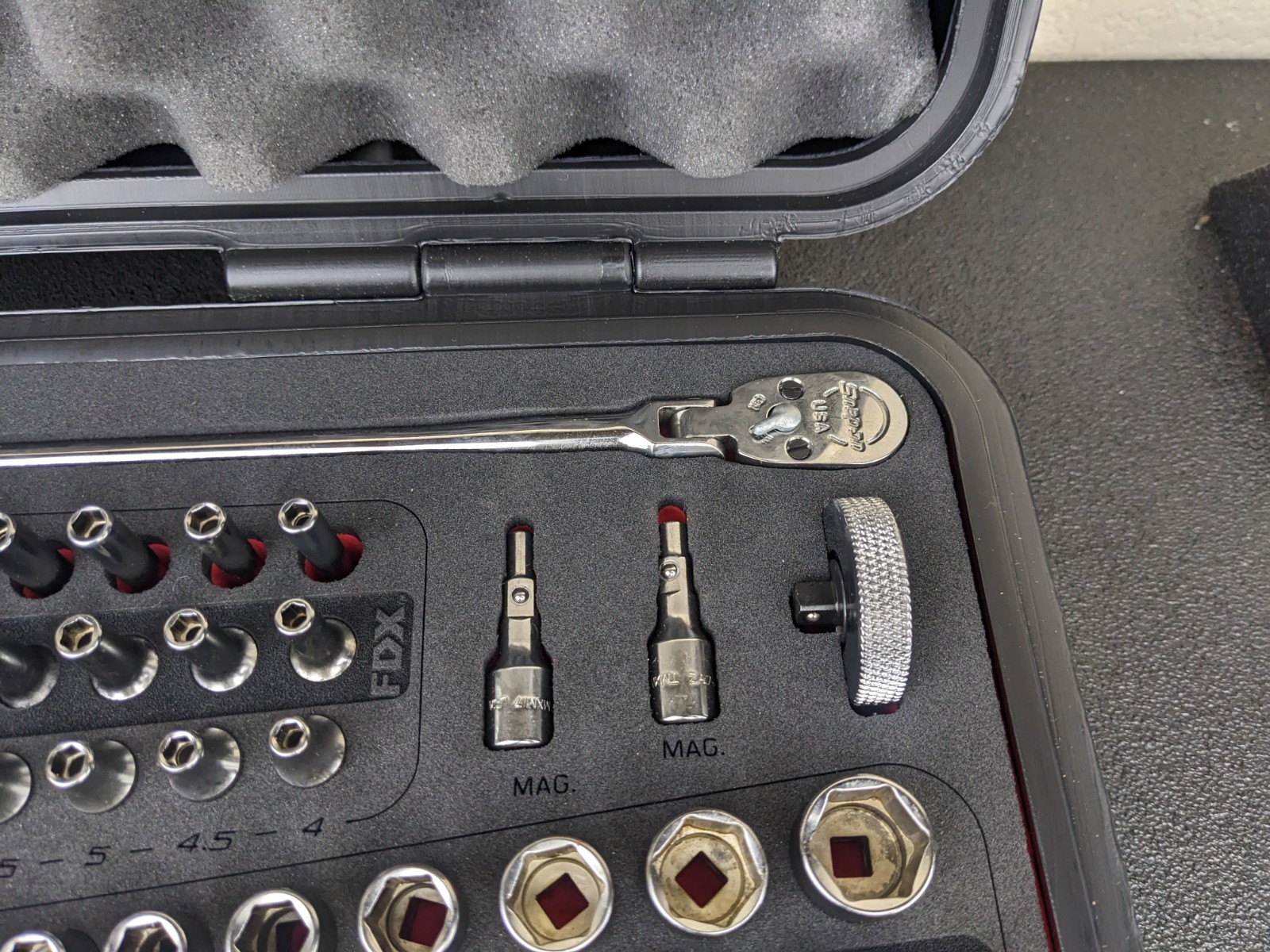#bn531 Snap-On NEW 1100TMPBFR 100pc 1/4″ Drive Metric / SAE General Service Set
