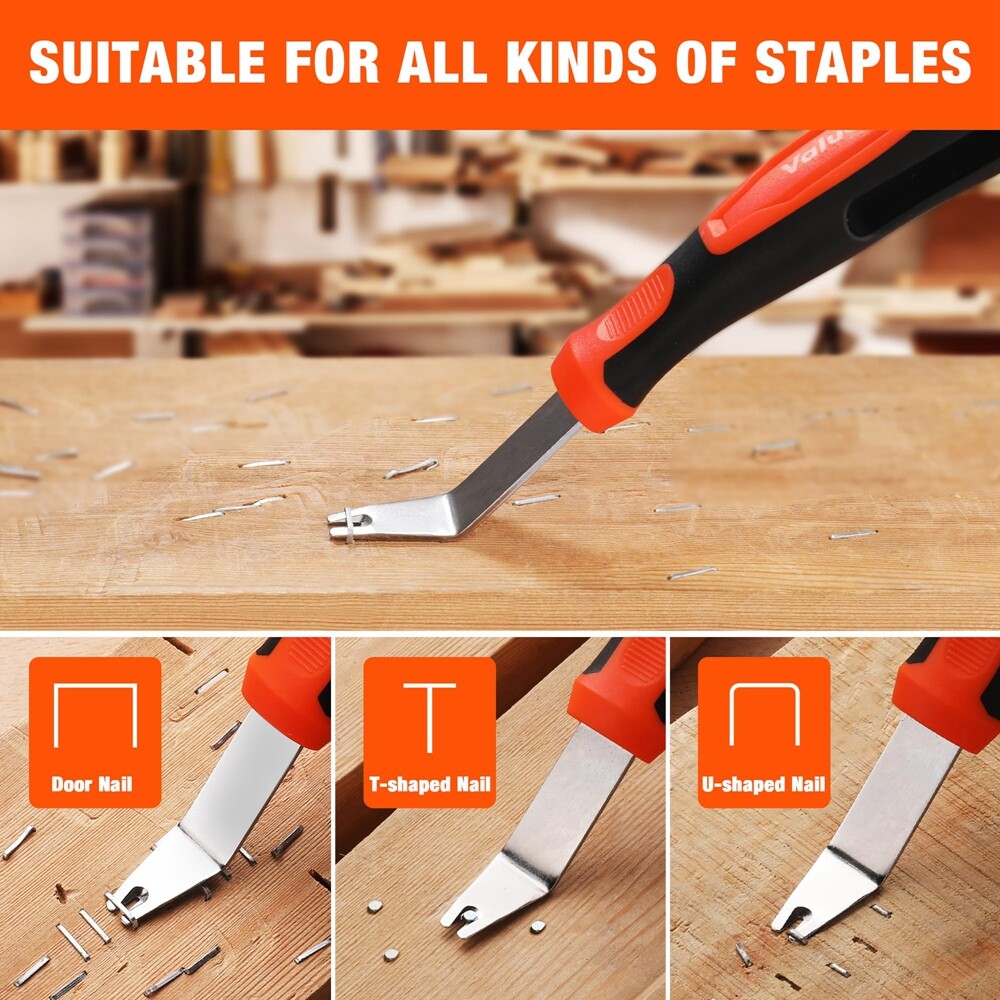VALUEMAX 3PCS Heavy Duty Trim Removal Tool Staple Remover Pry Tools Clip Removal