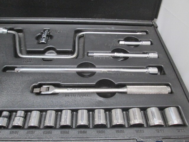 K-D Tools 3/8″ Drive 20 Piece Ratchet & 9mm-19mm Socket Set In Case NOS ~ J2