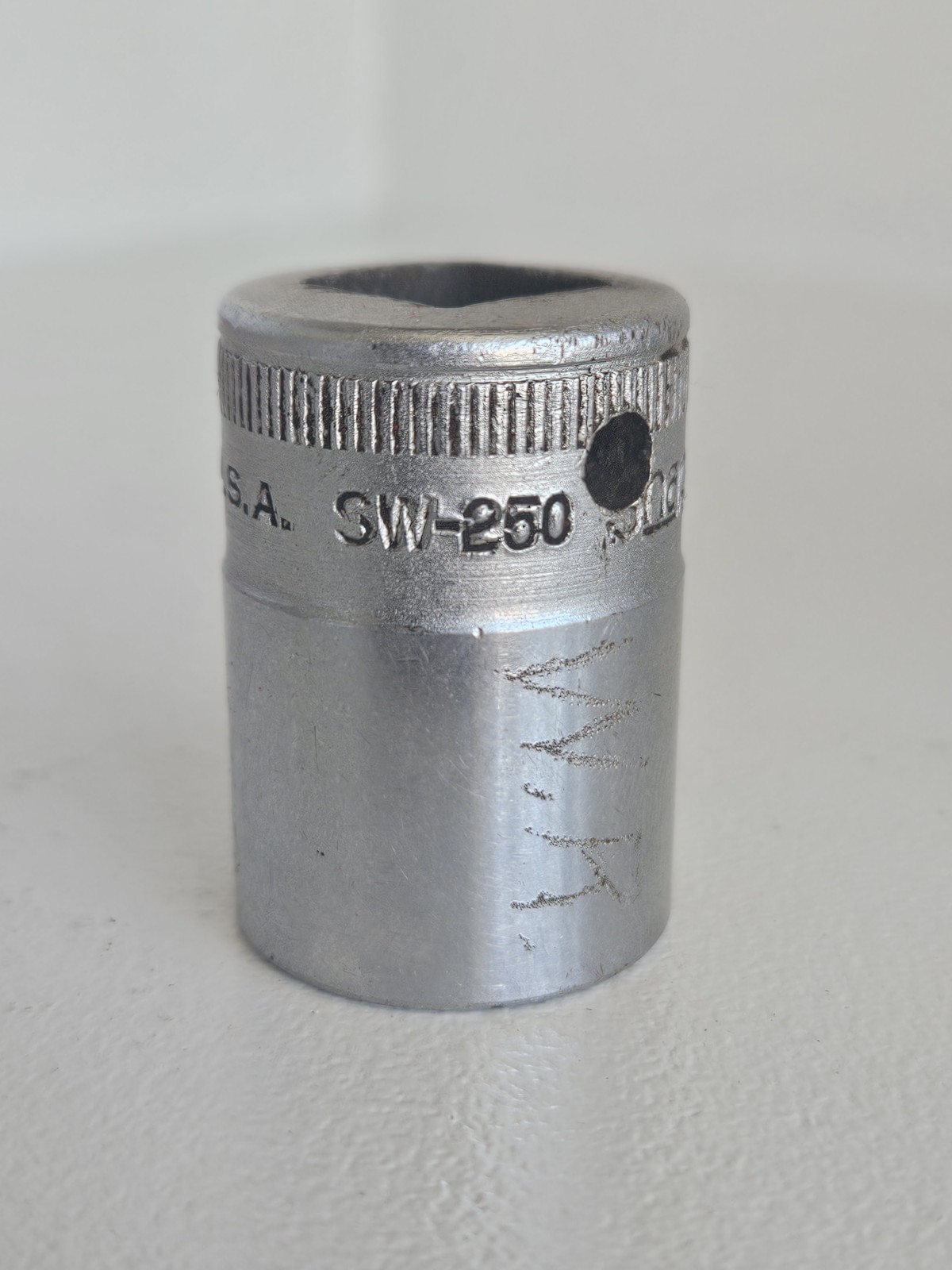 Vintage 1947 Snap-on 1/2 Inch Drive 25/32″ 12 Point Socket SW-250 USA