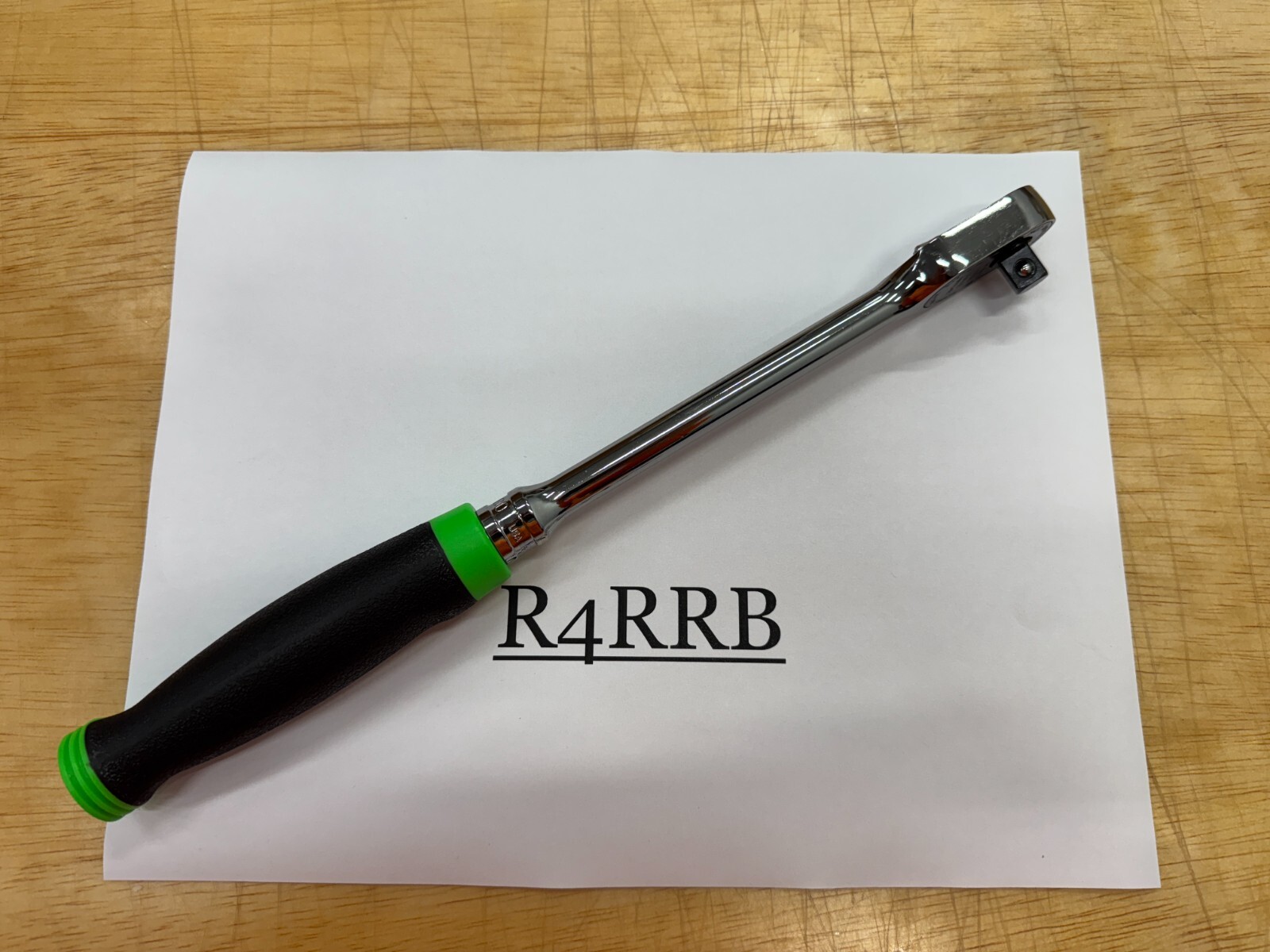 Snap-on Tools USA NEW 3/8″ Drive 100 Tooth GREEN HARD Grip Long Ratchet FHLD100G
