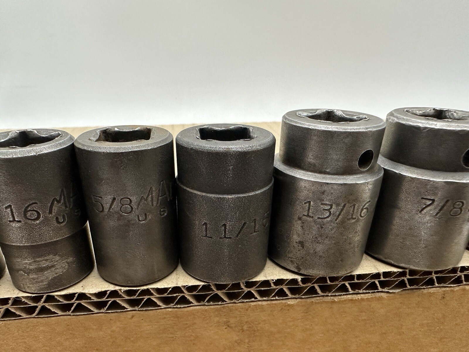 10 Pc MAC TOOLS VP 1/2″ DRIVE 6 PT SHALLOW IMPACT SOCKET Set 3/8″- 1-1/4″
