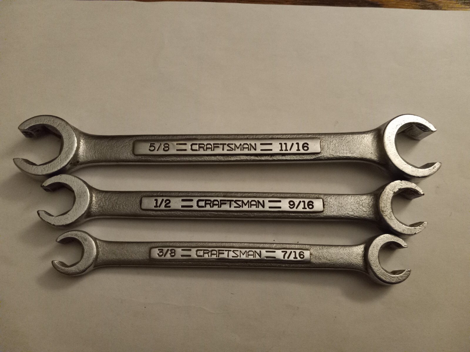 Craftsman USA Flare Nut Wrench Set, 3/8″ X 7/16″, 1/2″ X 9/16″, 5/8″ X 11/16″