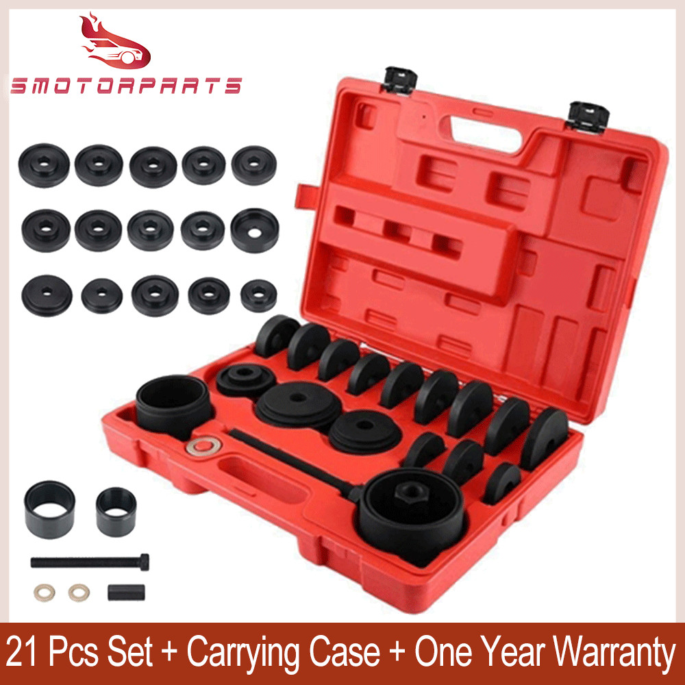 21PCS Front Wheel Drive Bearing Adapter Puller Service Removal Install Tool Set