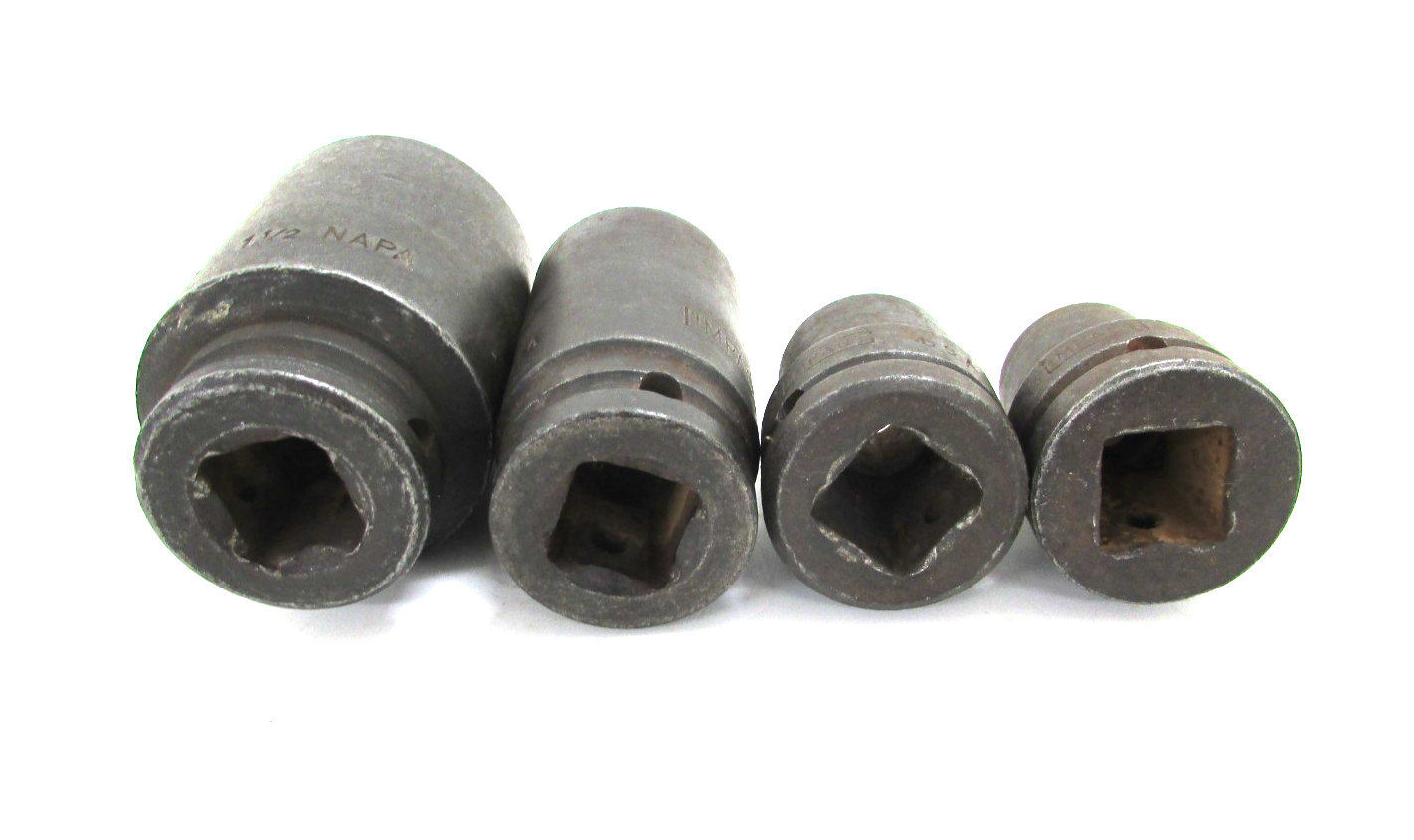 NAPA TOOLS 3/4” DRIVE 6 POINT IMPACT SOCKET SET, 4 pcs, USA