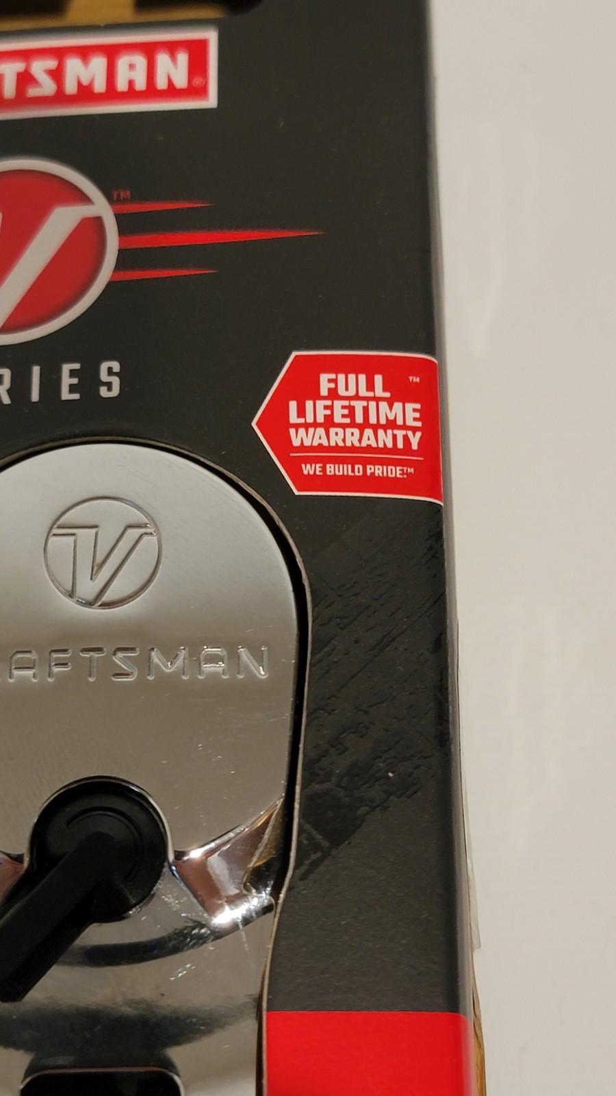 Craftsman V-Series 1/2″ Drive Extended Reach Flex Head Ratchet Comfort Grip New