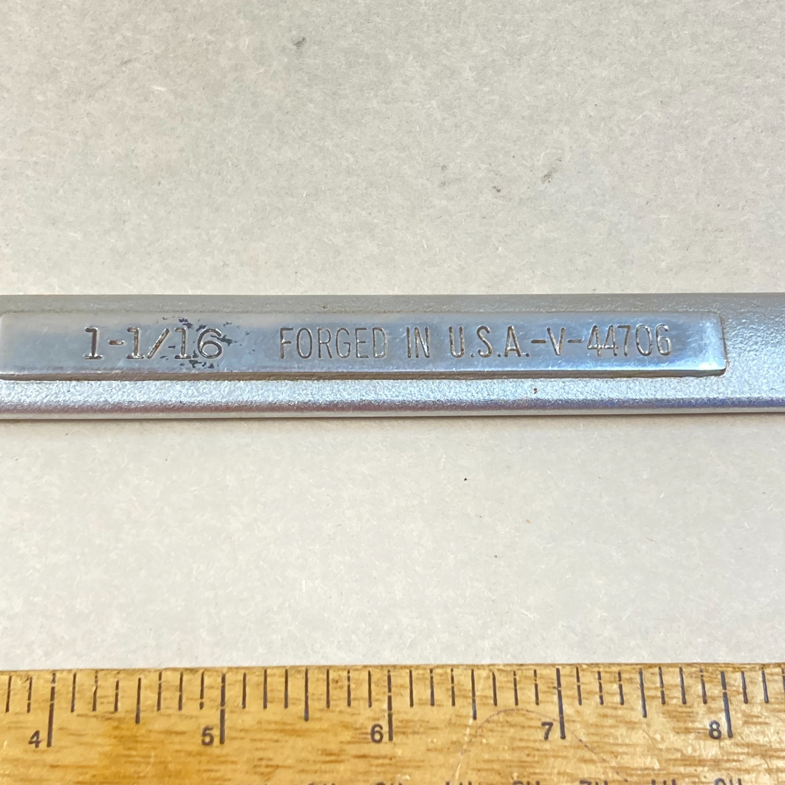 Craftsman 1-1/16″ Wrench Combination SAE 12 Point -V- #44706 USA