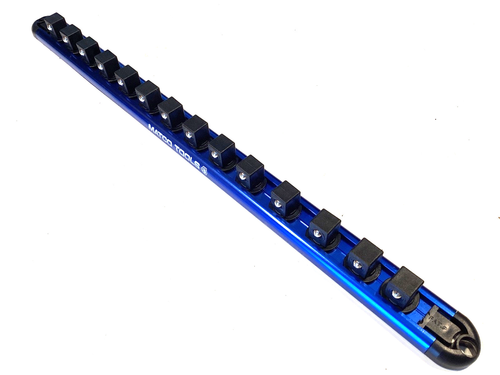Matco Tools 14 Place 1/2” Drive Anodized Aluminum Snap In Socket Rail Organizer