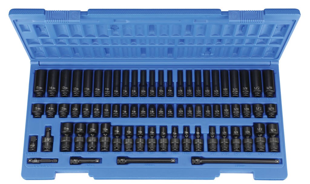 1/4″ Dr Standard and Deep Length Surface Dr Impt Set GRY-9772 Brand New!
