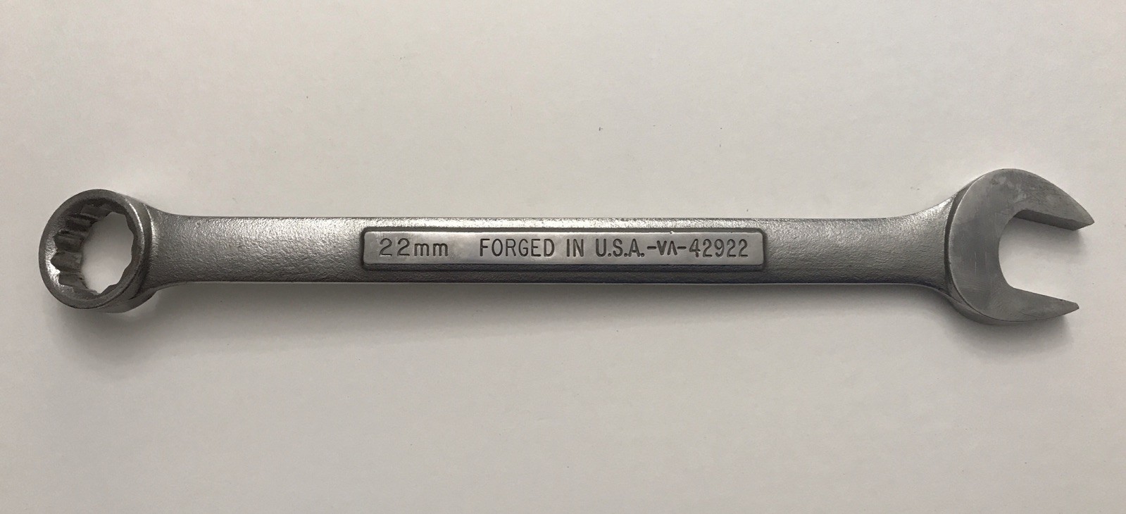 CRAFTSMAN 22mm Combination Wrench 12-Point Box Open End Chrome VA 42922