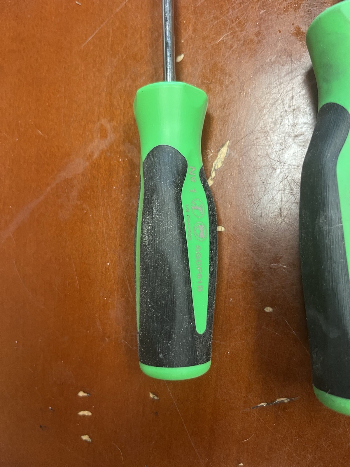 Snap On Cabinet Drive Set Of 4 No1 No2 7/32 And 3/16 Green Handle