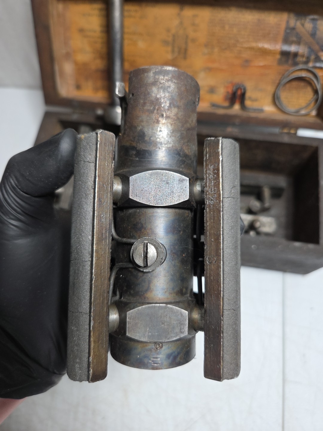 Vtg Hutto Engineering Cylinder Honing Tool Engine Hone Deglazer Tool & 21 Stones