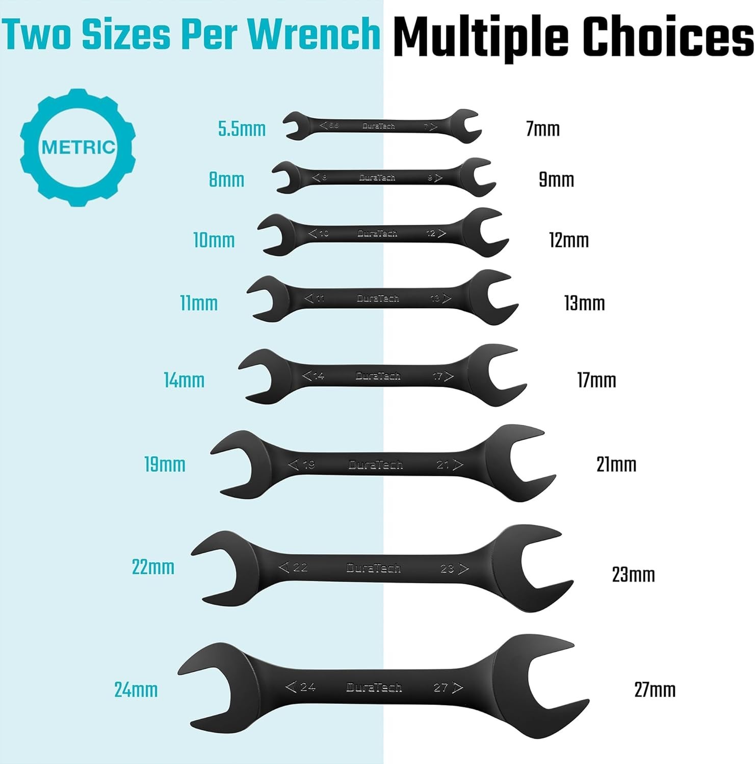 Compact 8-Piece Super-Thin Wrench Set with Convenient Storage Pouch – 5.5-27mm