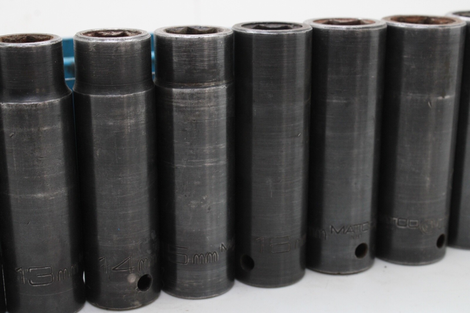 Matco CDP10M6-CDP21M6 10- 21mm 1/2″ Drive 11 Pc 6 Point Deep Impact Socket USA