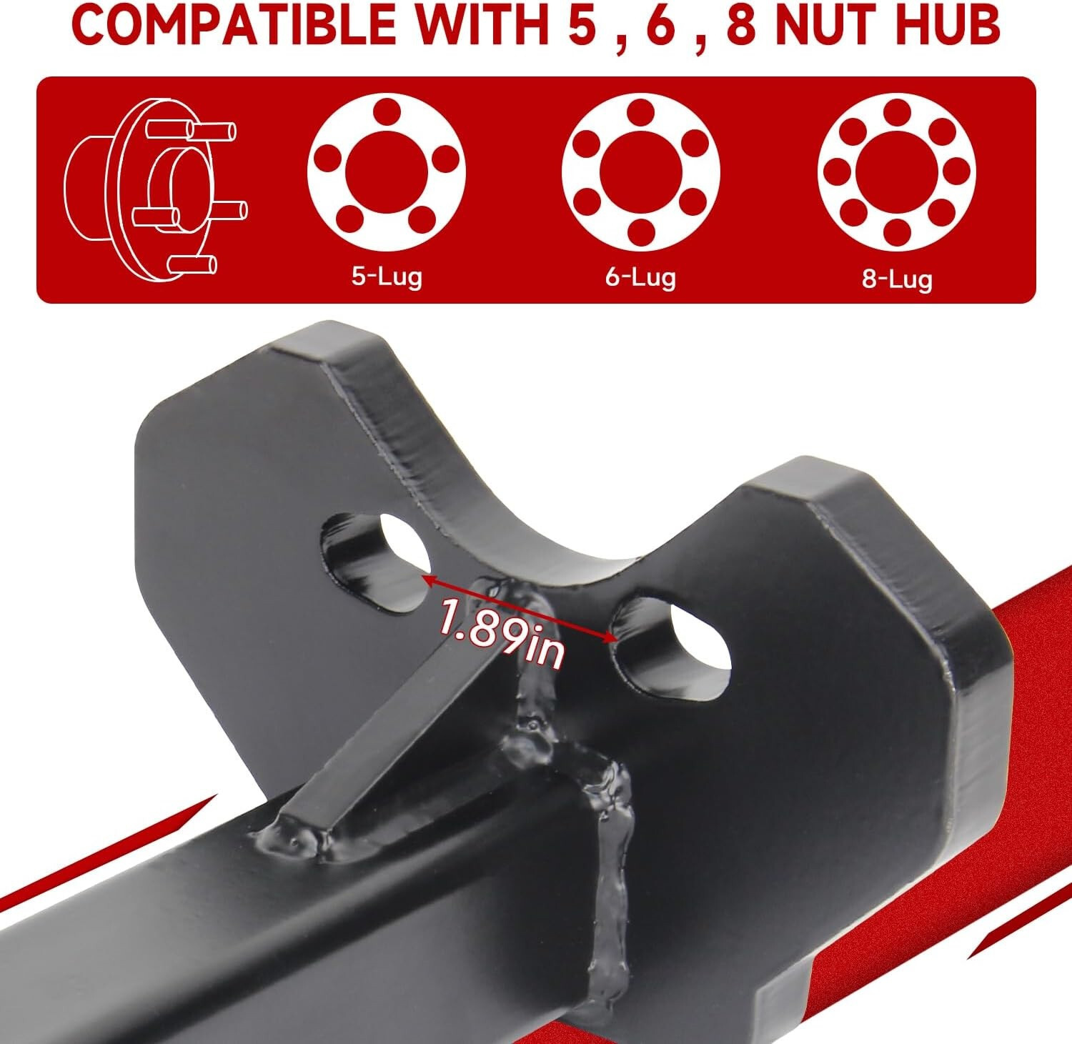8629 Wheel Bearing Hub Removal Tool for ATD Tools 5, 6, 8 Lug Hubs Buster Puller
