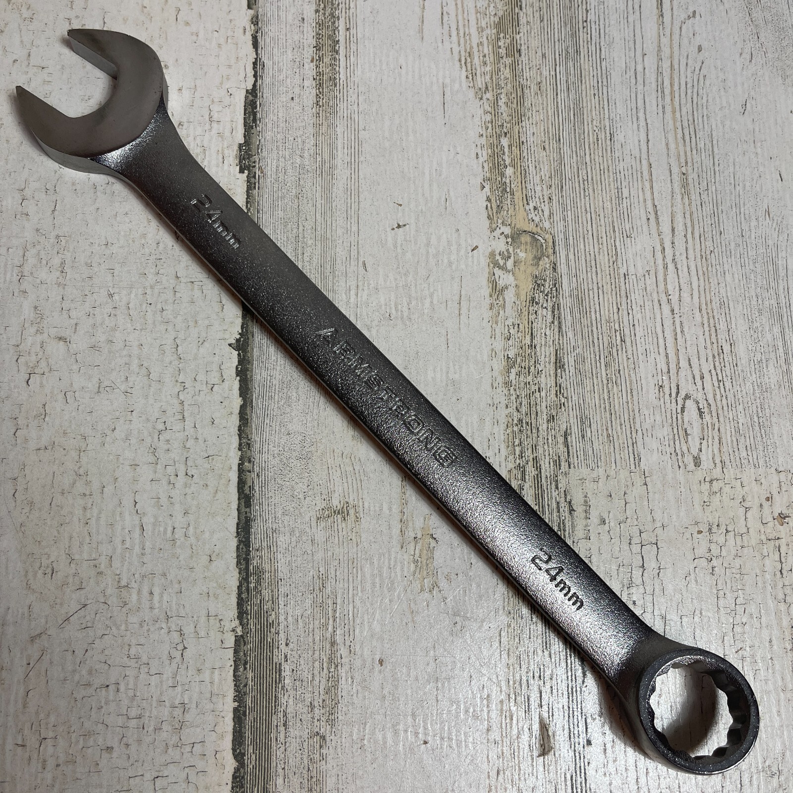 New Armstrong USA 24mm 12 Pt. Metric Combination Wrench Satin 12″ Long 56-424