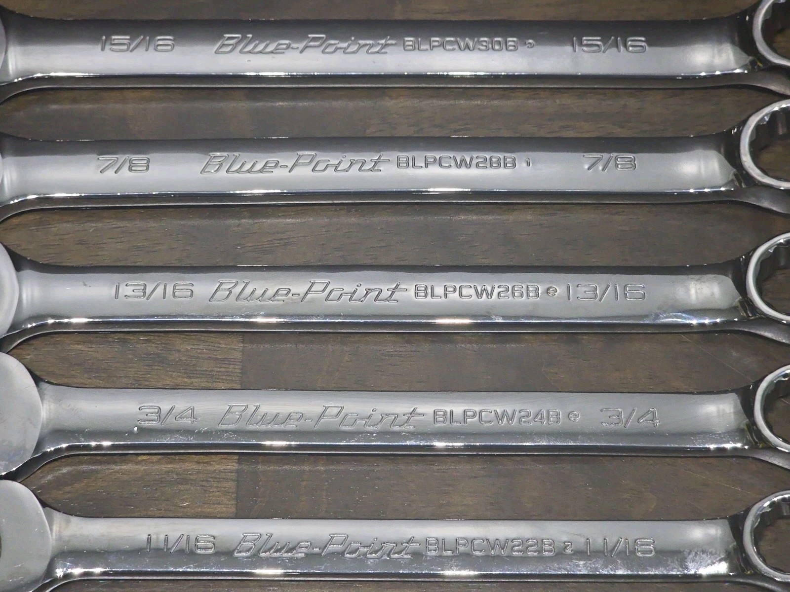10 pc set-Blue Point USA By Snap On SAE Combination Wrench Set 3/8″-1″ – NO 1/2